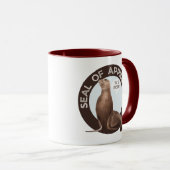 認おもしろい可の印素晴らし マグカップ (正面右)