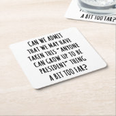 認めるか スクエアペーパーコースター (アングル)