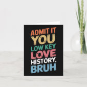 認める低い鍵愛の歴史ブルヒストおもしろい カード (正面)