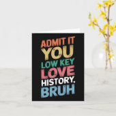 認める低い鍵愛の歴史ブルヒストおもしろい カード (黄色い花)