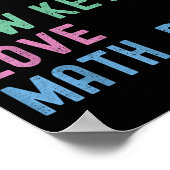 認める低い鍵愛Math Bruh先生 おもしろい ポスター (角)