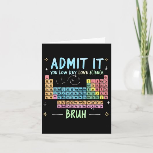 認める低鍵ラブサイエンス先生周期 カード (正面)