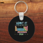 認める低鍵ラブサイエンス先生周期 キーホルダー (正面)