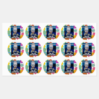 認める,あなたは目が覚めて後悔 – ステッカー ラベル