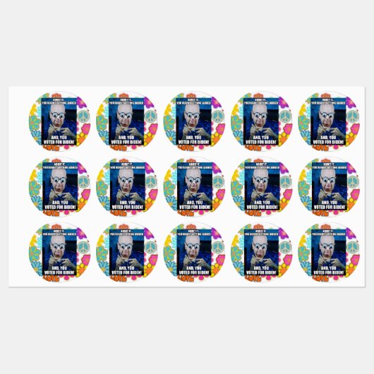 認める，あなたは目が覚めて後悔 – ステッカー ラベル (シート)