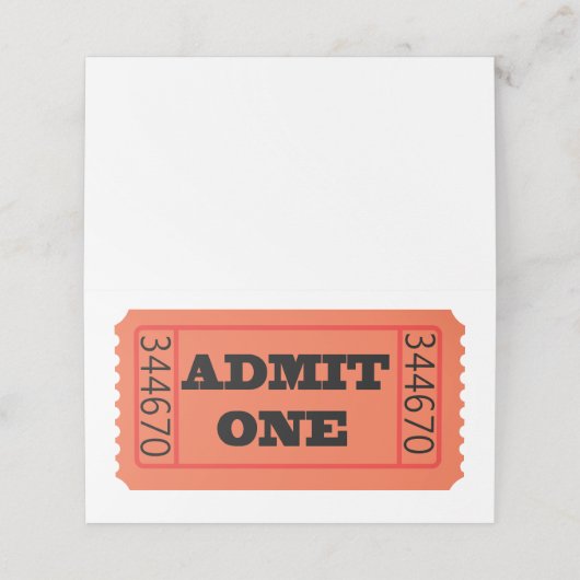 認める プレイスカード (外部開封)