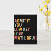 認めろよ、お前実は数学好きじゃん、最高に面白い数学の話 カード (黄色い花)