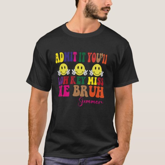 認めろ低鍵だけ恋しく思先生 Tシャツ (正面)