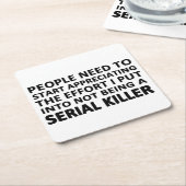 認め始める人々の必要性 スクエアペーパーコースター (アングル)