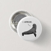 認可の印 缶バッジ (正面&裏面)