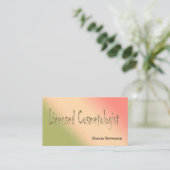 認可を受けた美容師 名刺 (スタンド正面)