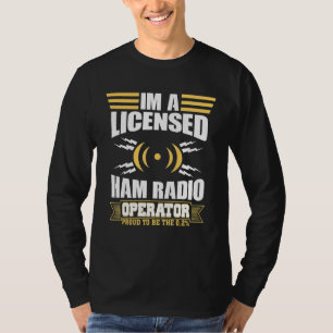 認可Ham無線機送信機 Tシャツ