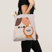 認定かわいい猫 トートバッグ (クローズアップ)