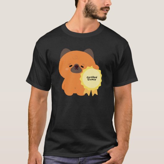 認定されたにぎこないドイツ牧羊犬の子犬 Tシャツ (正面)