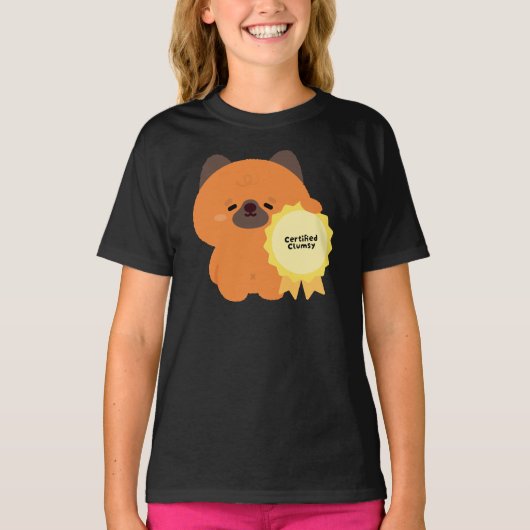認定されたにぎこないドイツ牧羊犬の子犬 Tシャツ (正面)