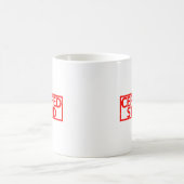 認定された愚かなスタンプ コーヒーマグカップ (中央)