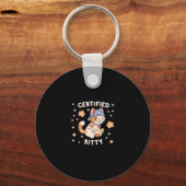 認定された猫好き キーホルダー (正面)