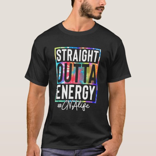 認定された看護助手CNAライフストレート Tシャツ (正面)