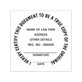 認定された真のオリジナル |ラウンド セルフインキングスタンプ