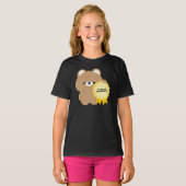 認定された考えすぎるヒグマ Tシャツ (正面フル)
