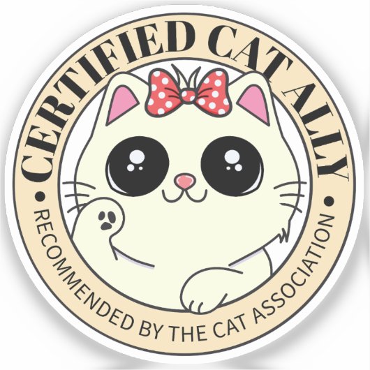 認定されたCat Ally | シール (正面)
