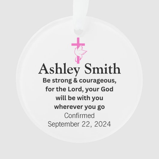 認定アクリルオーナメントギフトfor Girls オーナメント (正面)