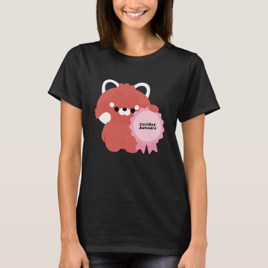 認定アワオワレッドパンダ Tシャツ (正面)