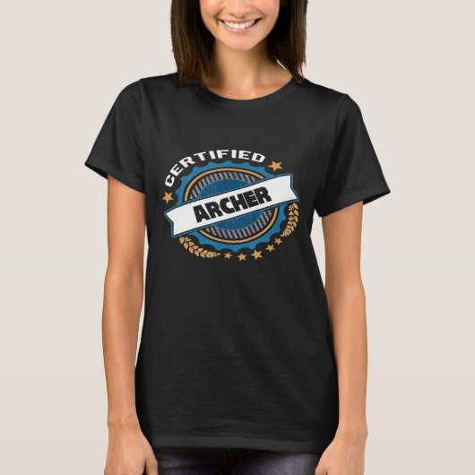 認定アーチェリーアーチャー Tシャツ (正面)