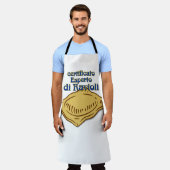 認定イタリアン書エスペルトディラビオリパスタ引用文 エプロン (着用した状態)