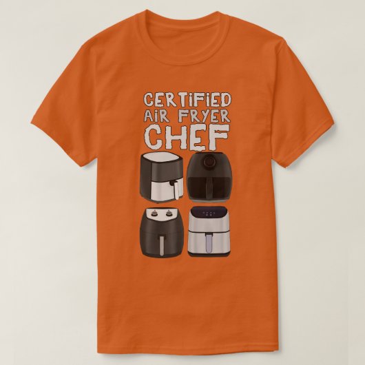 認定エアフライヤーシェフ Tシャツ (デザイン正面)