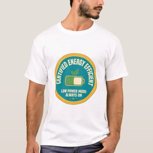 認定エネルギー効率的 Tシャツ (正面)