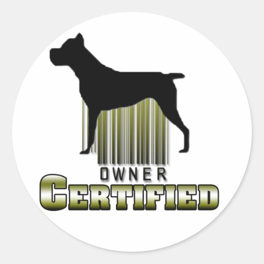 認定オーナーステッカー ラウンドシール (正面)