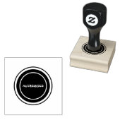 認定カスタム文字エメラルドグリーンインクスタイル ラバースタンプ (押印)