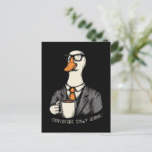 認定ガチョウ間抜けス ポストカード (スタンド正面)