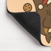 認定クッキーカッター 楽しいクリスマスサメ パン マウスパッド (コーナー)