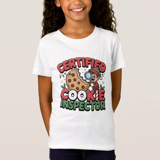 認定クッキー検査官 ファミリー Tシャツ (正面)
