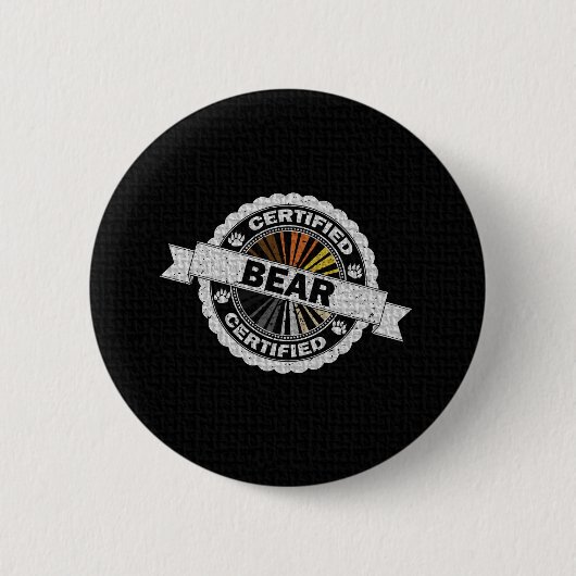認定ゲイベアプライド印鑑認定 缶バッジ (正面)