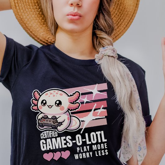 認定ゲーム – オロトルキュートAxolotlゲーム Tシャツ
