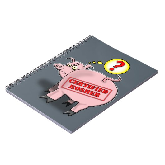 認定コーシェー豚の漫画 ノートブック (左側)