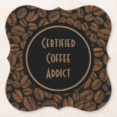 認定コーヒー中毒者 ペーパーコースター (正面)