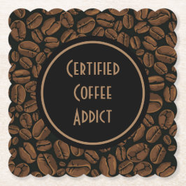 認定コーヒー中毒者 ペーパーコースター