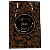 認定コーヒー中毒者 ミディアムペーパーバッグ (正面)
