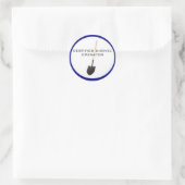 認定ショベルのオペレータシール ラウンドシール (バッグ)