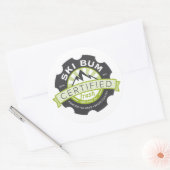 認定スキーバム ラウンドシール (封筒)