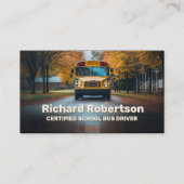 認定スクールバスドライバー車 名刺 (正面)
