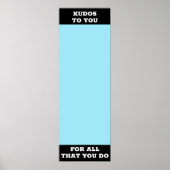 認定ステッカーのポストイット従業員賞受賞ディスプレイ ポスター (正面)