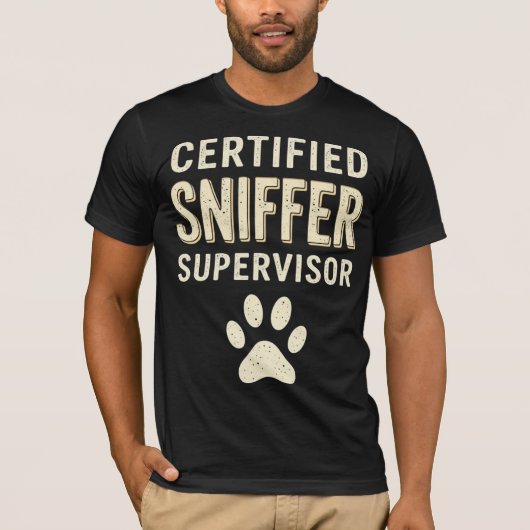 認定スニファー・スーパーバイザー Tシャツ (正面)