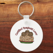 認定スパゲッティ愛好家 キーホルダー (正面)