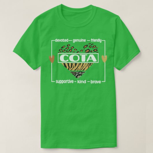 認定セラピスト助手COTA 2 Tシャツ (デザイン正面)