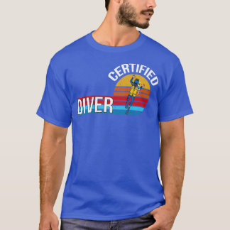 認定ダイバーレトロヴィンテージ役職 Tシャツ